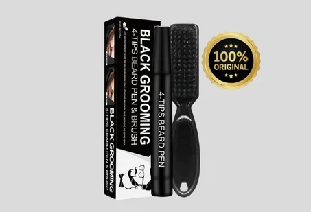 قلم تعبئه فراغات اللحية مع فرشة الأصلي