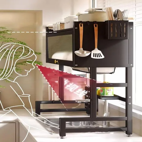 ستاند تجفيف صحون مع خزانة علوية  مقاس عرض 85 س