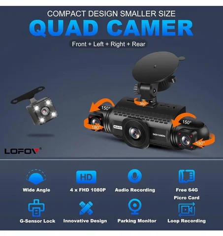 داش كام 4 كاميرات 4K