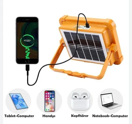 كشاف شمسي للرحلات والطوارئ solar led light