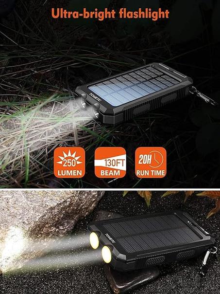 شاحن محمول يعمل بالطاقة الشمسية