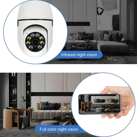 كاميرا مراقبة لاسلكية شكل لمبة