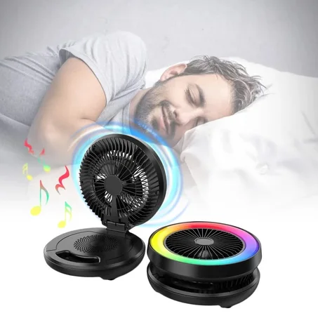 مروحة و مكبر صوت محمولة