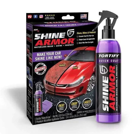 ✨ اجعل سيارتك تلمع كأنها جديدة! بخاخ تلميع وحماية السيارة SHINE ARMOR