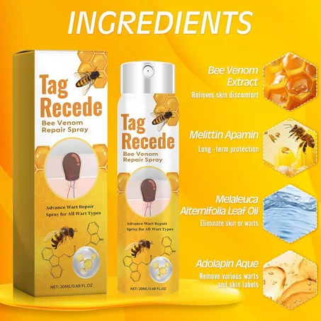 بخاخ سم النحل لإزالة الثآليل و الزوائد الجلدية بأمان😍