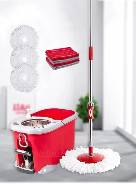 ممسحة دوارة مع سلة قابلة للفصل