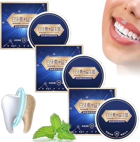 مسحوق بروبيوتيك وايت تيث تبييض الأسنان الفوري