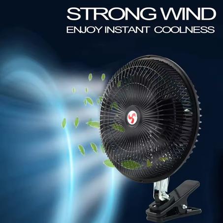 مروحة مركبة معدنية كبيرة 12 فولت مع مقبس ولاعة HJ-Y-8