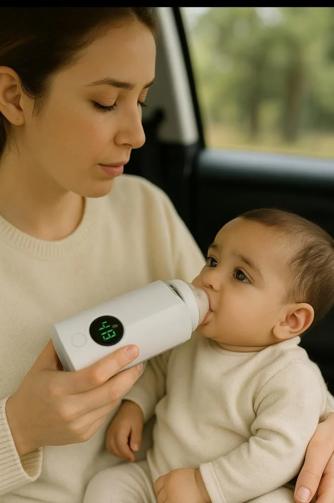 جهاز تسخين الحليب المتنقل بطارية مدمجة وقابل للشحن R30