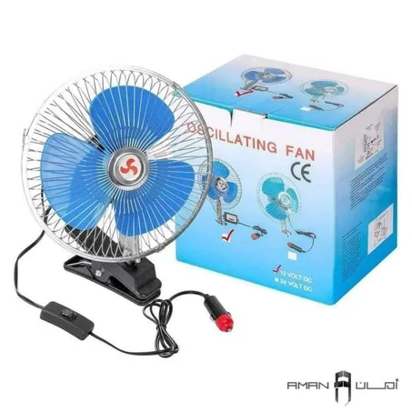 مروحة مركبة معدنية كبيرة 12 فولت مع مقبس ولاعة HJ-Y-8