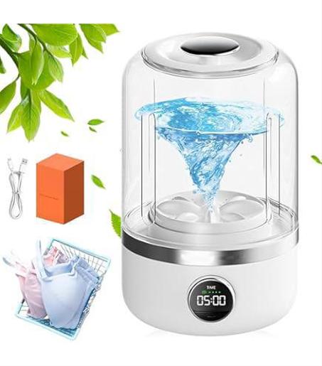 غسالة صغيرة قابلة للشحن الملابس الداخلية السفر المحمولة الجوارب الصغيرة غسالة الجفاف المحمولة