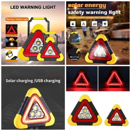 مثلث الطوارئ الضوئي المحمول