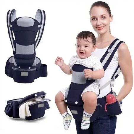 Porte-Bébé Multifonctionnel 15 en 1 avec Siège de Hanche Ergonomique