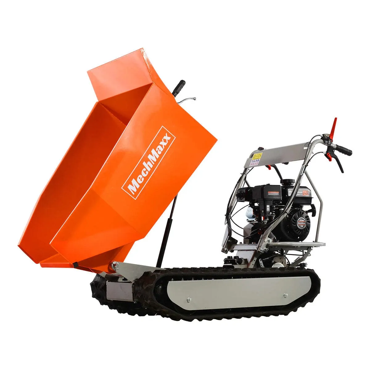 MechMaxx 1100Lbs Load Capacity Petrol Engine Powered Track Mini Dumper, D50MA