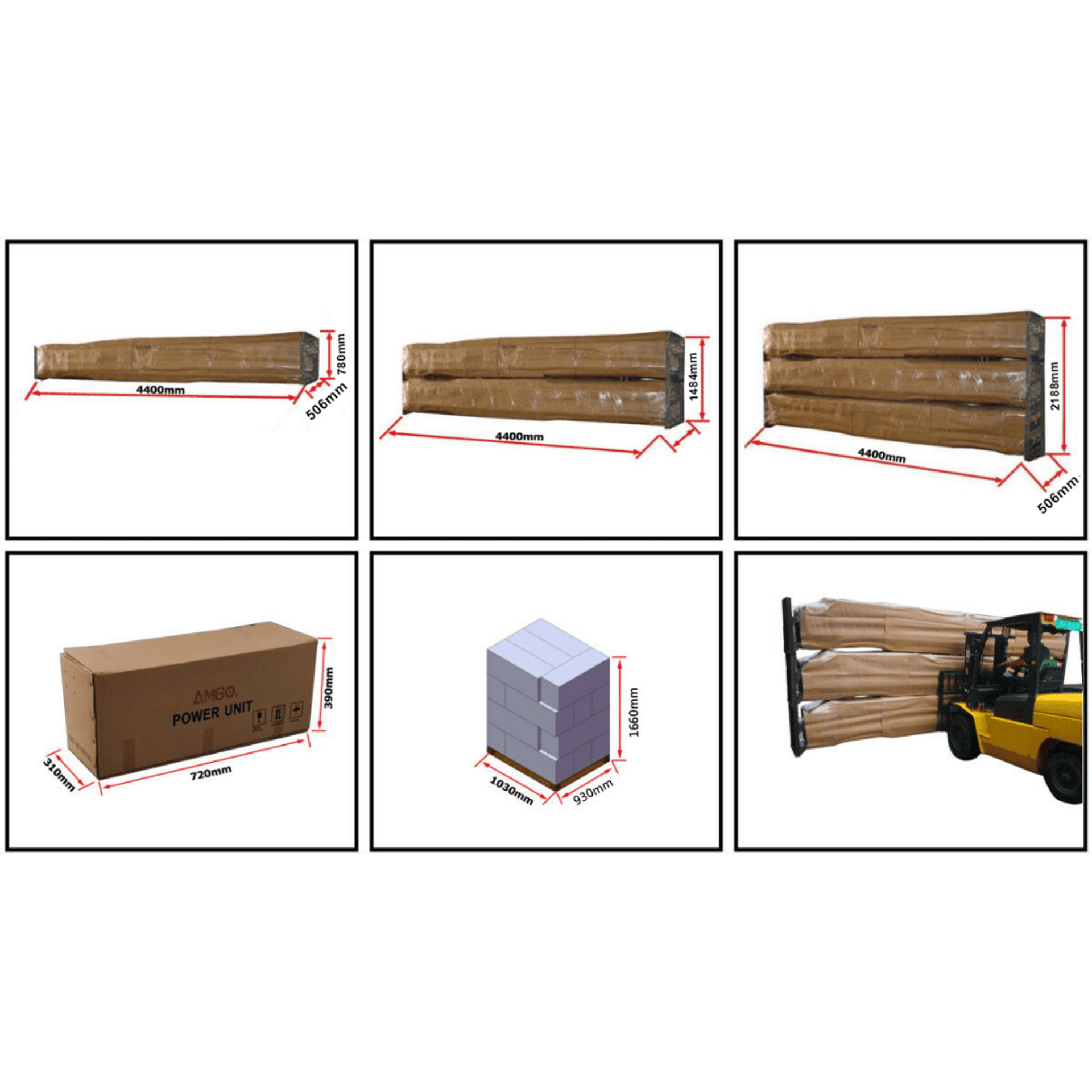 Amgo 408-HP-DX (Combo) 8,000 lb 4 Post Parking Lift