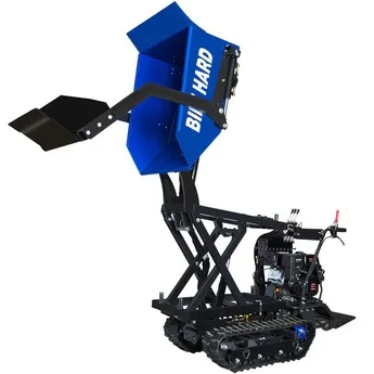 BILT HARD 1100lbs Capacity Tracked Wheelbarrow – 302cc Gas Powered Dumper w/ Electric Start