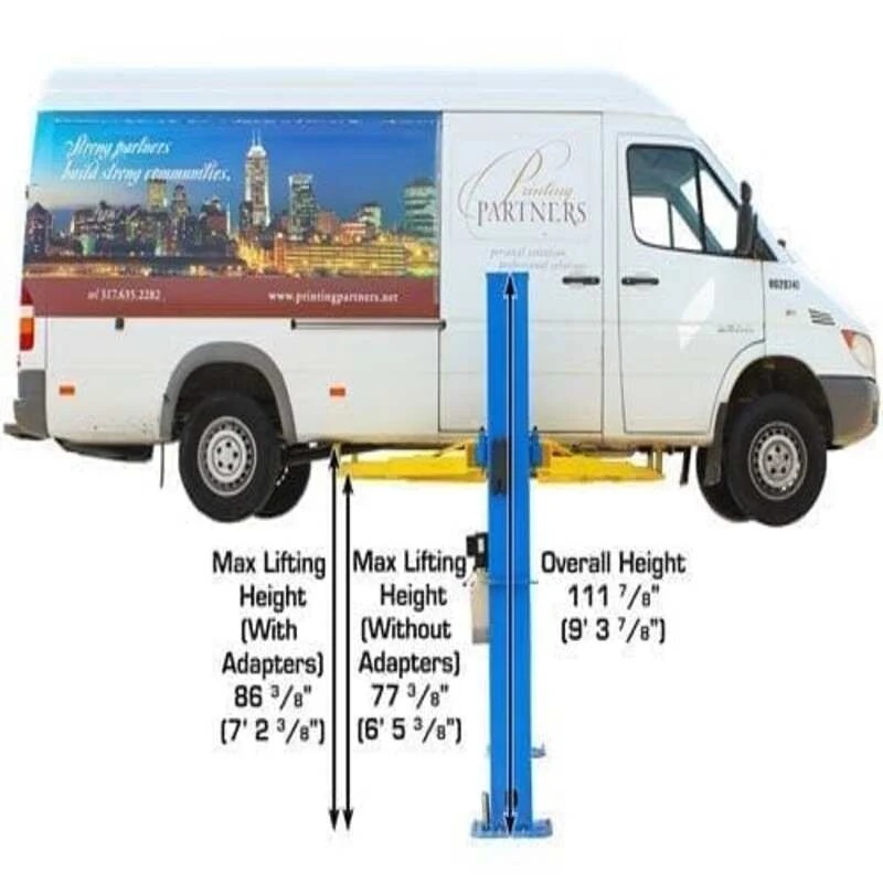 ATLAS BP10000X 2-POST LIFT – 10,000LB CAPACITY FOR LOW CEILINGS
