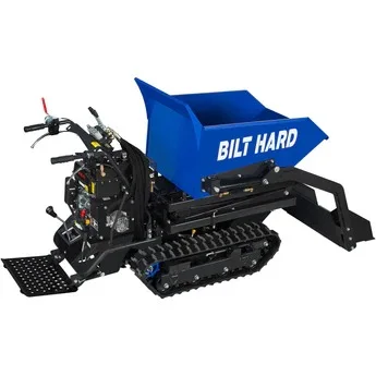 BILT HARD 1100lbs Capacity Tracked Wheelbarrow – 302cc Gas Powered Dumper w/ Electric Start