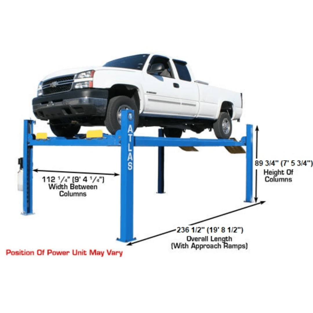 12,000 LB. CAPACITY COMMERCIAL GRADE 4-POST LIFT