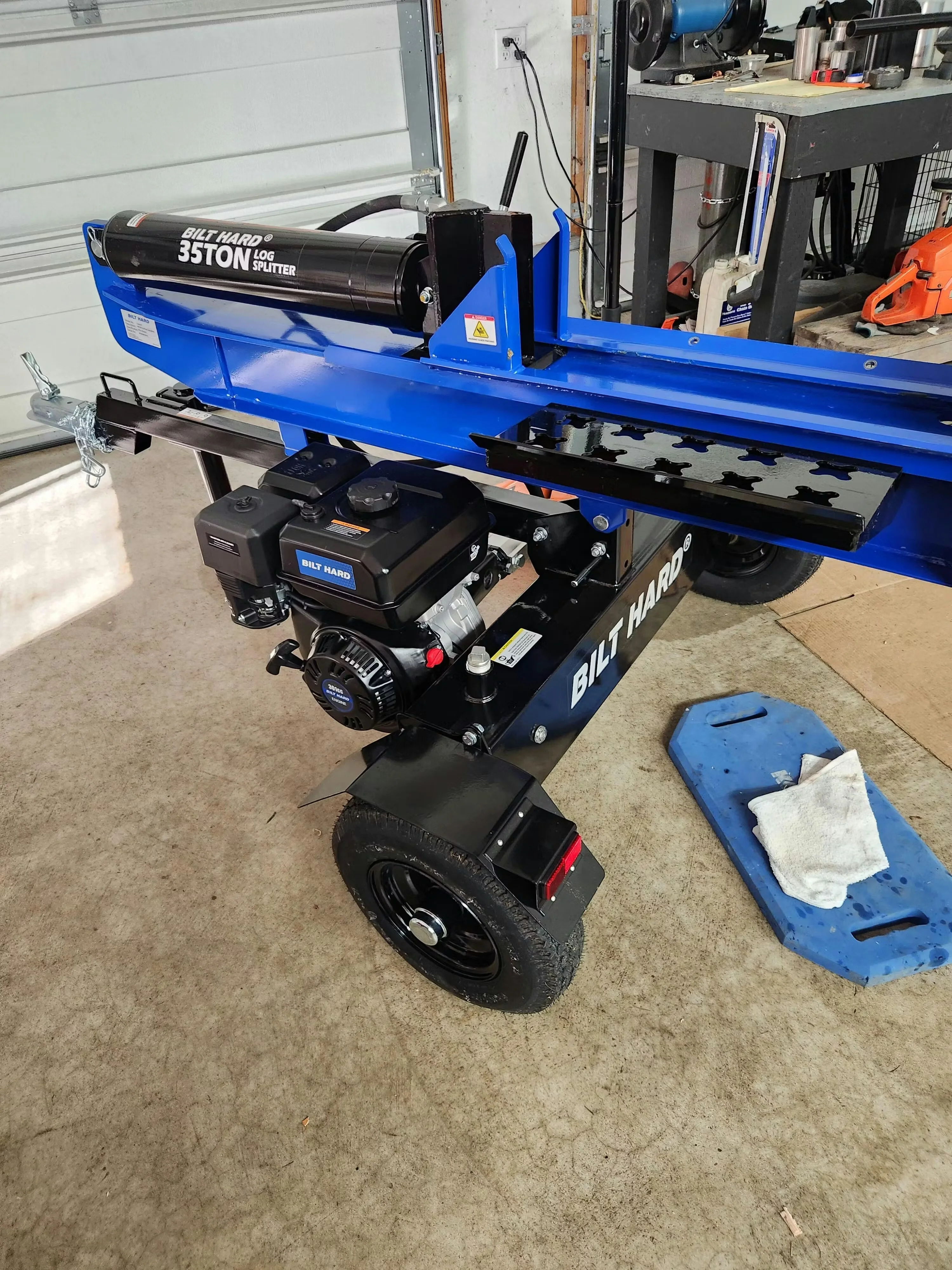 BILT HARD 1100lbs Capacity Tracked Wheelbarrow – 302cc Gas Powered Dumper w/ Electric Start