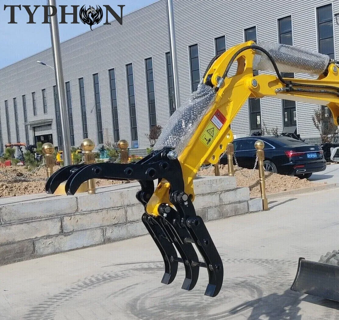 Mini Excavator Attachment Grapple For Small Diggers 1 T Generic Wide Opening