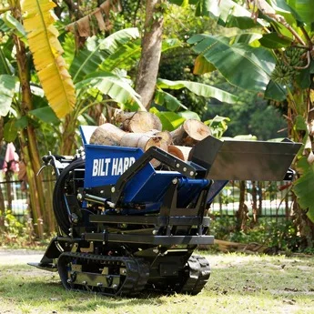 BILT HARD 1100lbs Capacity Tracked Wheelbarrow – 302cc Gas Powered Dumper w/ Electric Start