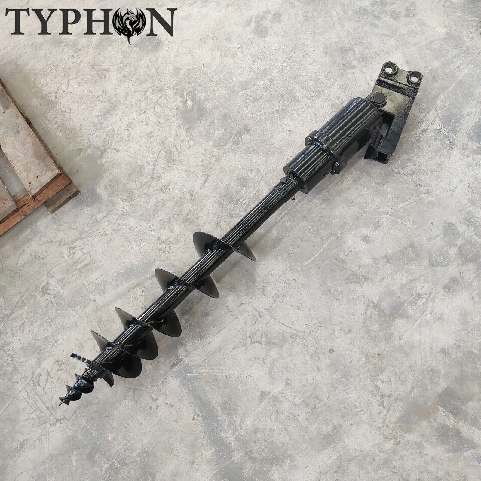 Mini Excavator Attachment Hydraulic Auger 7.8in Dia Earth Drilling Hole Attchmen
