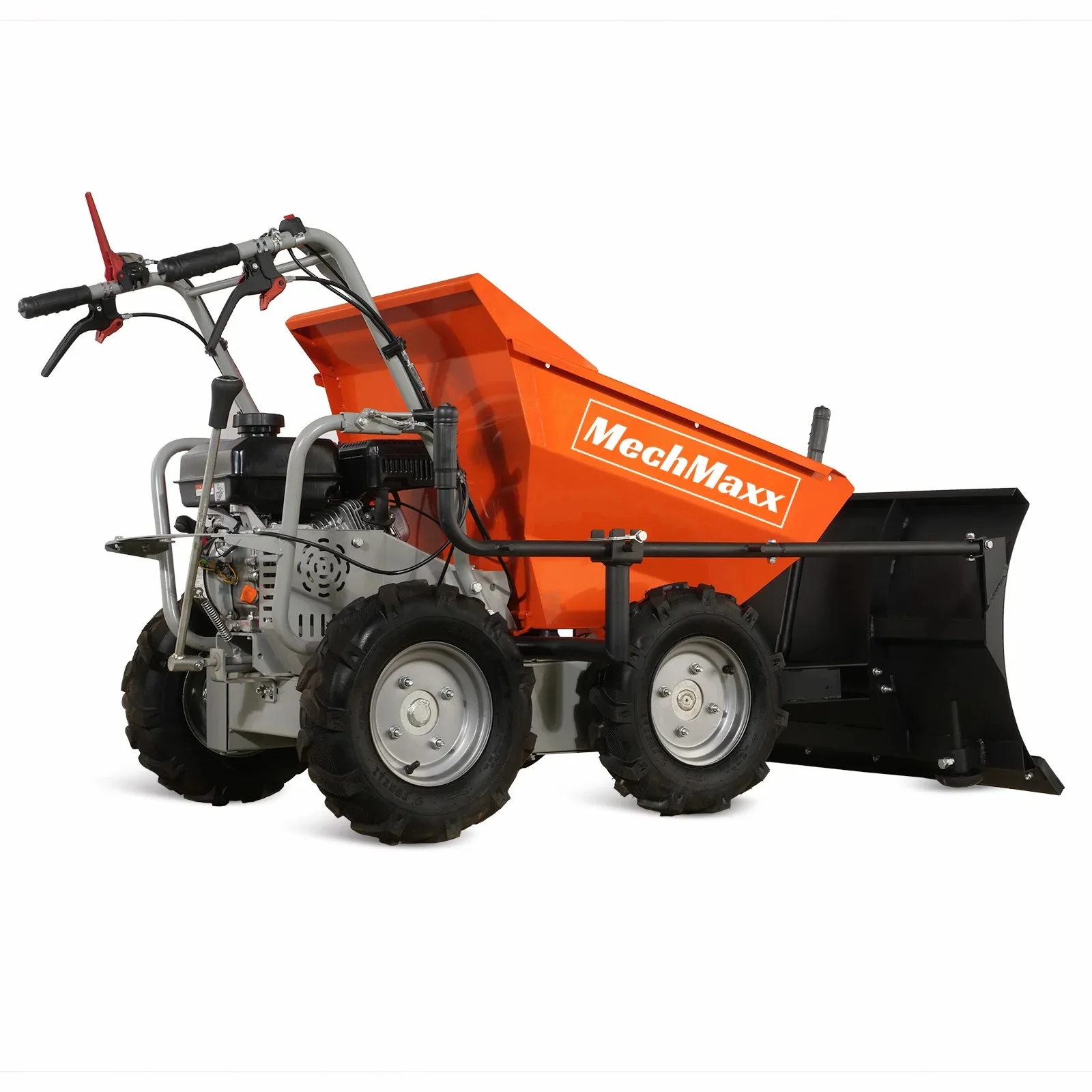 660lbs Capacity 7HP Gas Powered Wheelbarrow Cart with Snow Shovel , T30