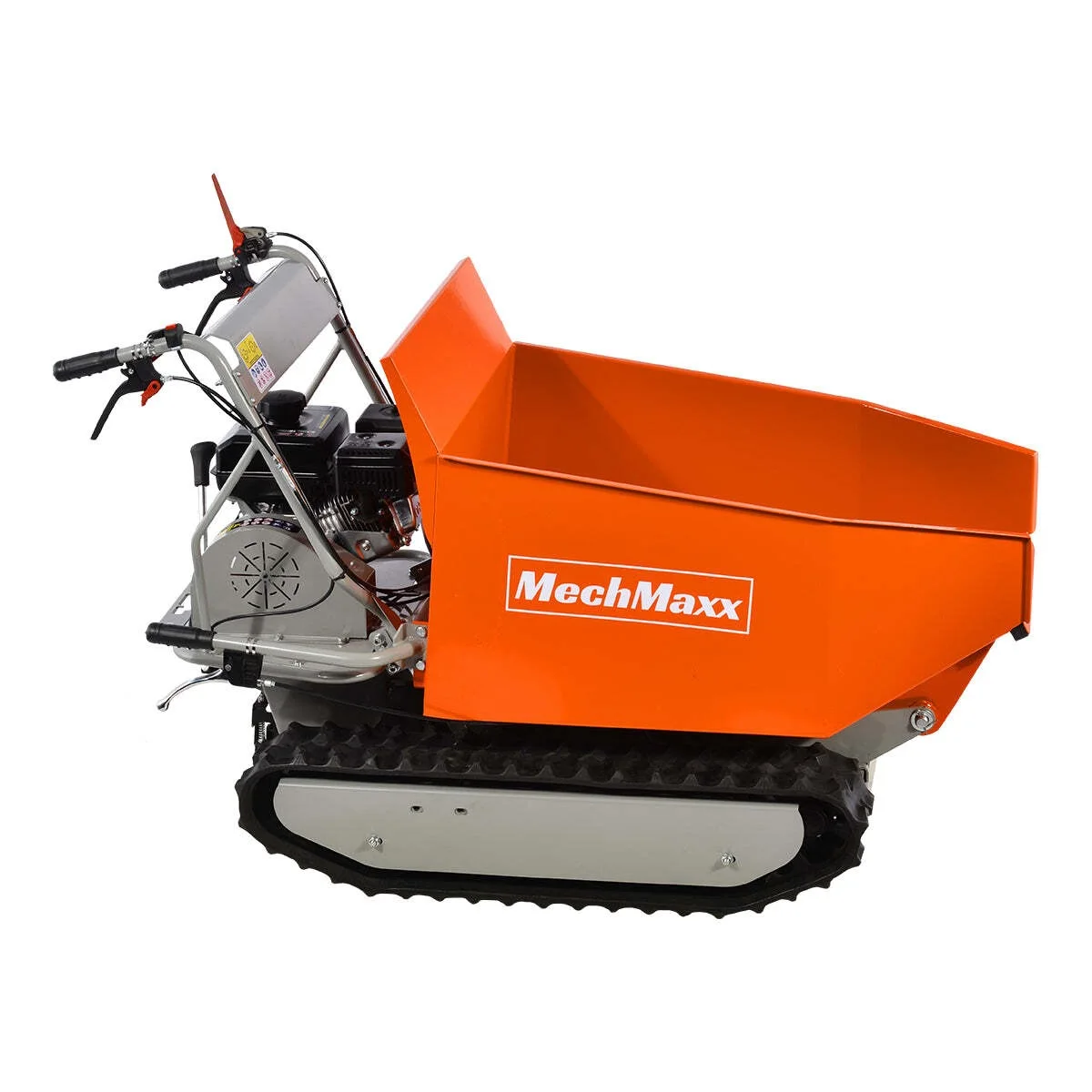 MechMaxx 1100Lbs Load Capacity Petrol Engine Powered Track Mini Dumper, D50MA