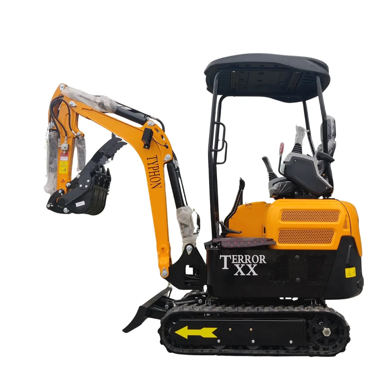 TYPHON TERROR XX 4000lb Mini Excavator 12 Attachments Kubota D902 Diesel Engine