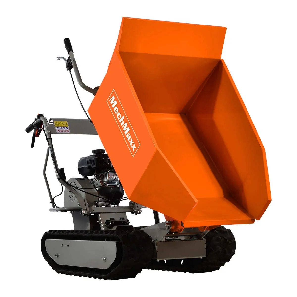 MechMaxx 1100Lbs Load Capacity Petrol Engine Powered Track Mini Dumper, D50MA