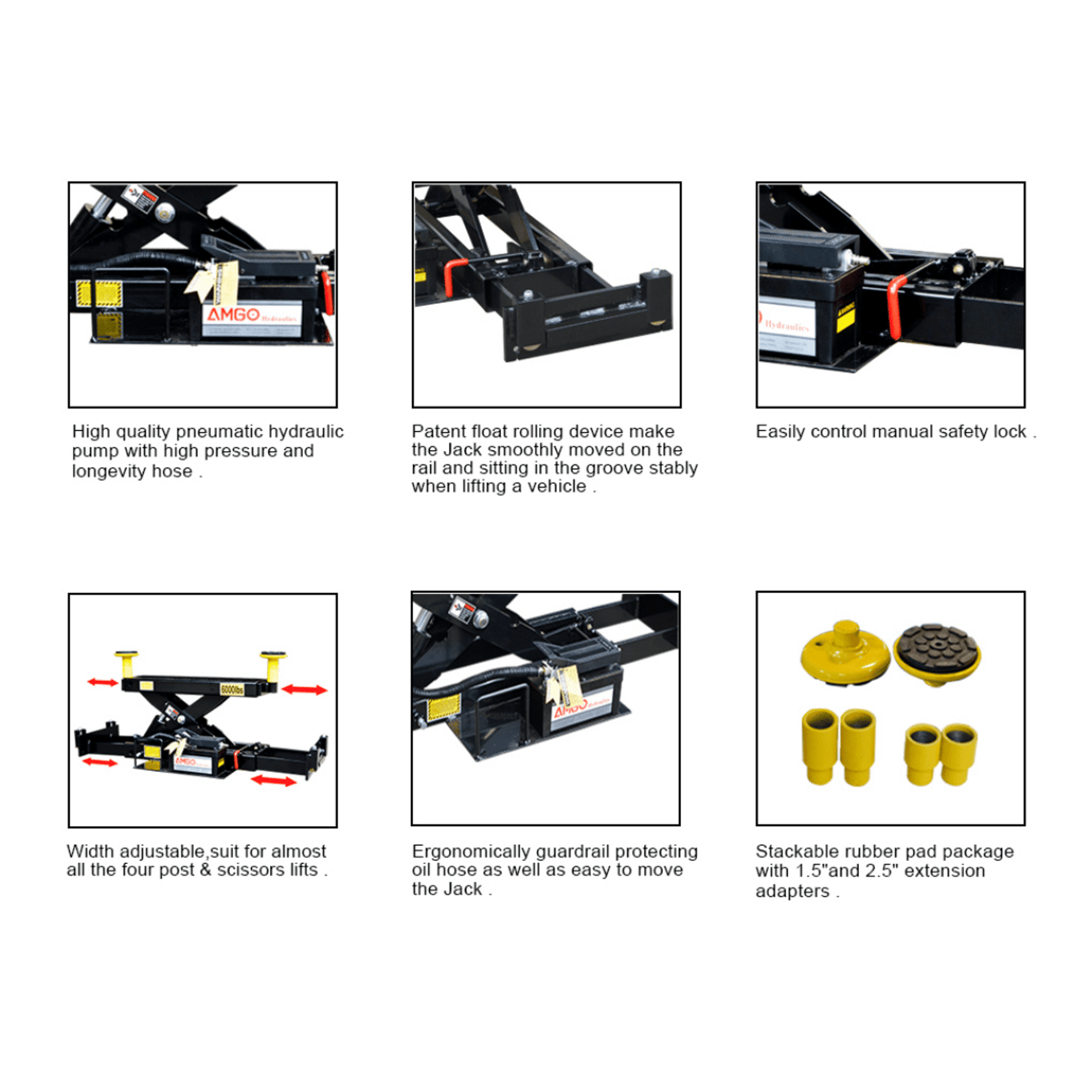 Amgo J6A 6,000 lb Rolling Jack