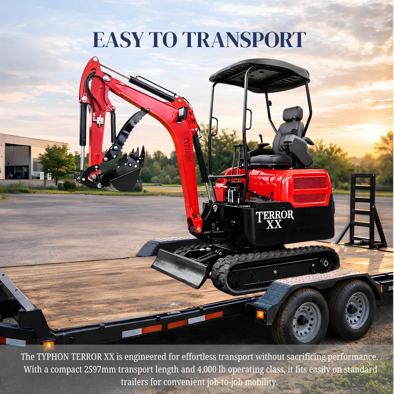 Terror XX Mini Excavator 4000lb Kubota D902 EPA Engine Crawler New