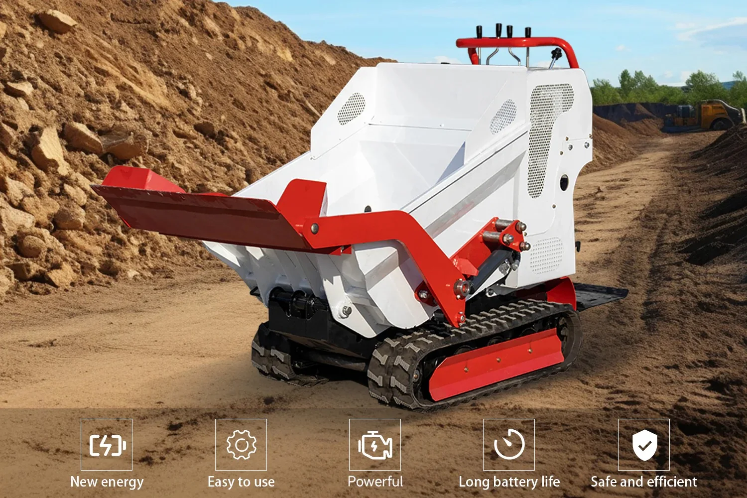 MS5050 1100 lb Tracked Mini Dumper