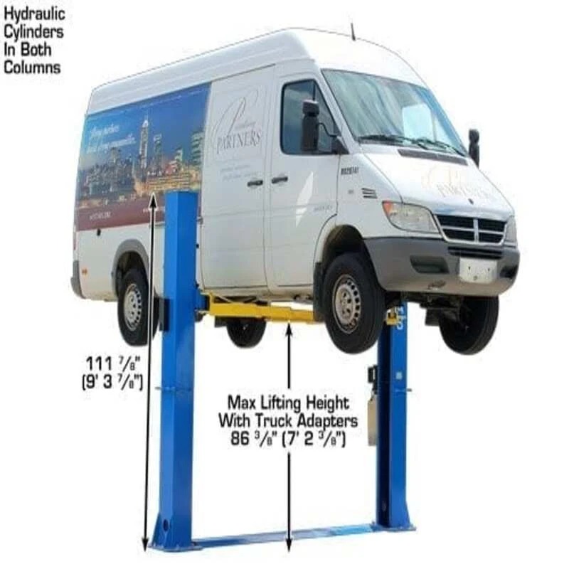 ATLAS BP10000X 2-POST LIFT – 10,000LB CAPACITY FOR LOW CEILINGS