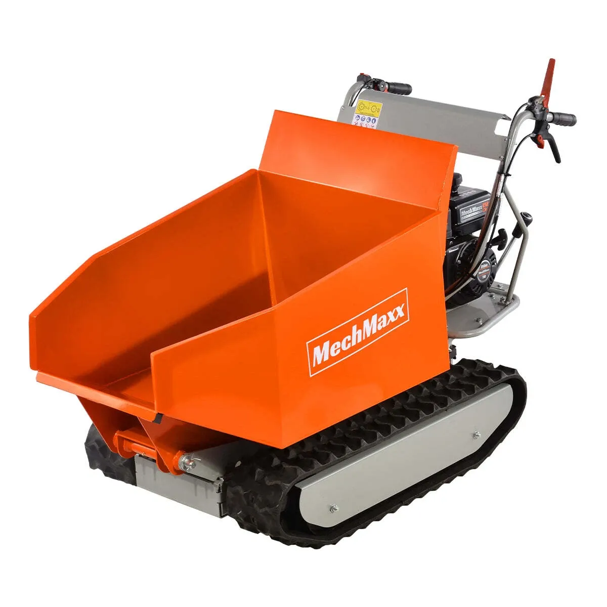 MechMaxx 1100Lbs Load Capacity Petrol Engine Powered Track Mini Dumper, D50MA