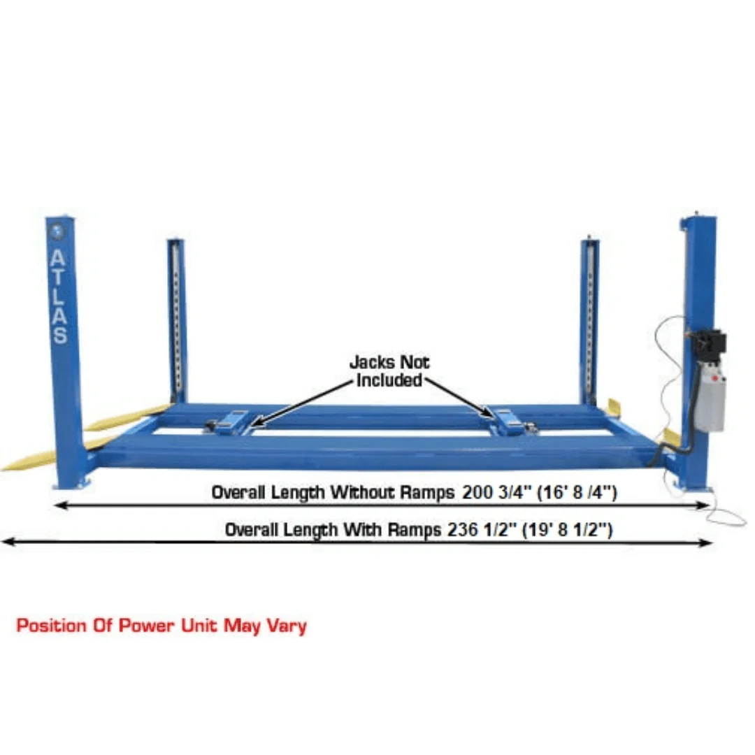 12,000 LB. CAPACITY COMMERCIAL GRADE 4-POST LIFT