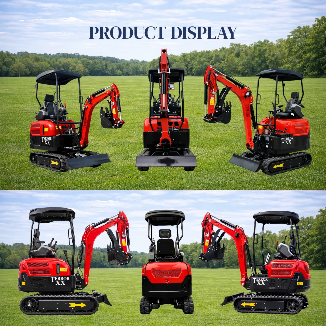 Terror XX Mini Excavator 4000lb Kubota D902 EPA Engine Crawler New