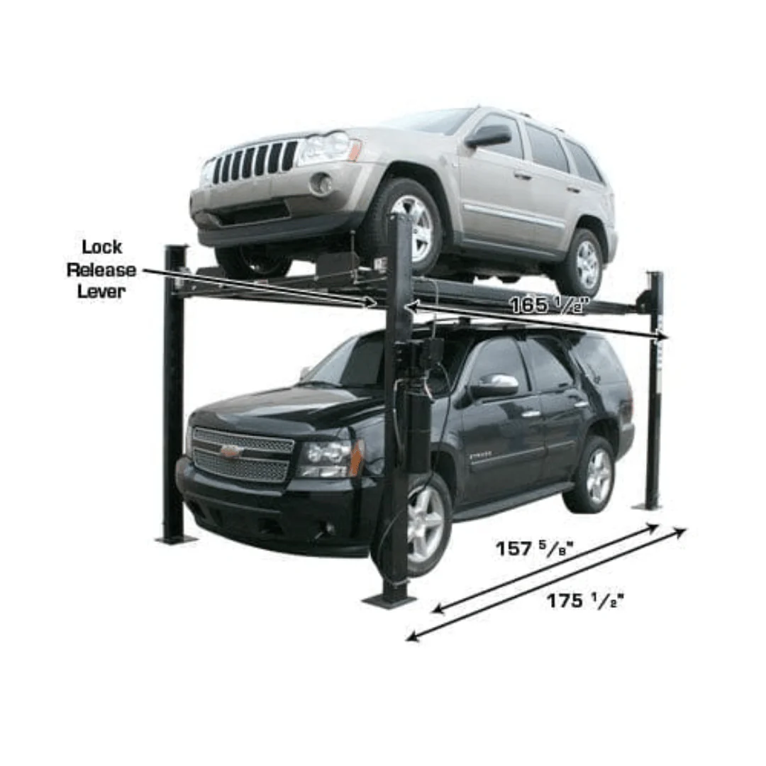 Atlas® Garage Pro 8000 Ext Ex-Tall Service/Parking 4 Post Lift 8,000 lbs