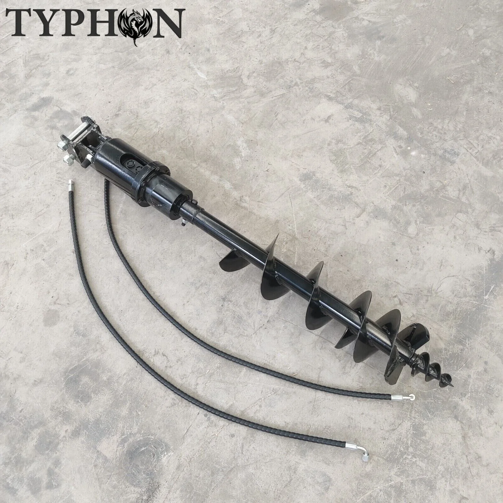 Mini Excavator Attachment Hydraulic Auger 7.8in Dia Earth Drilling Hole Attchmen