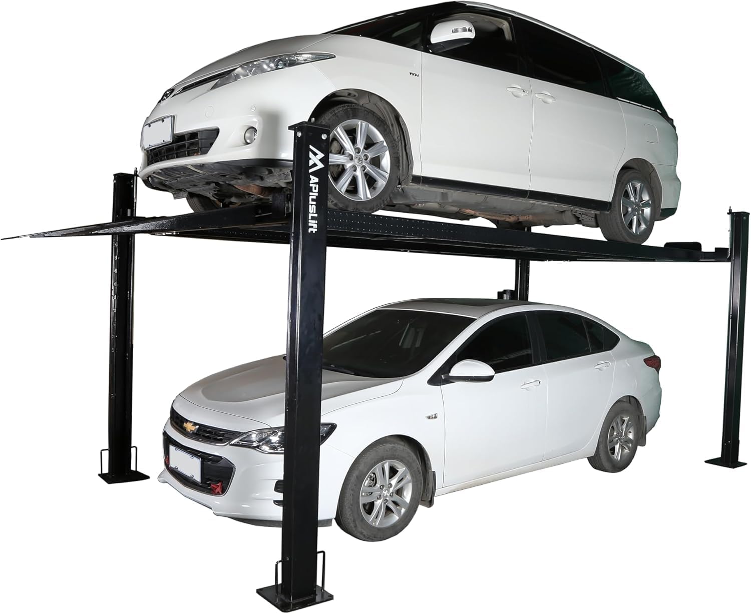 APlusLift HW-8S 8000LB 4-Post Portable Storage Service Car Lift