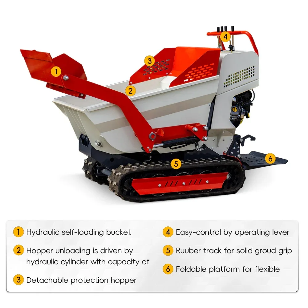 MS5050 1100 lb Tracked Mini Dumper