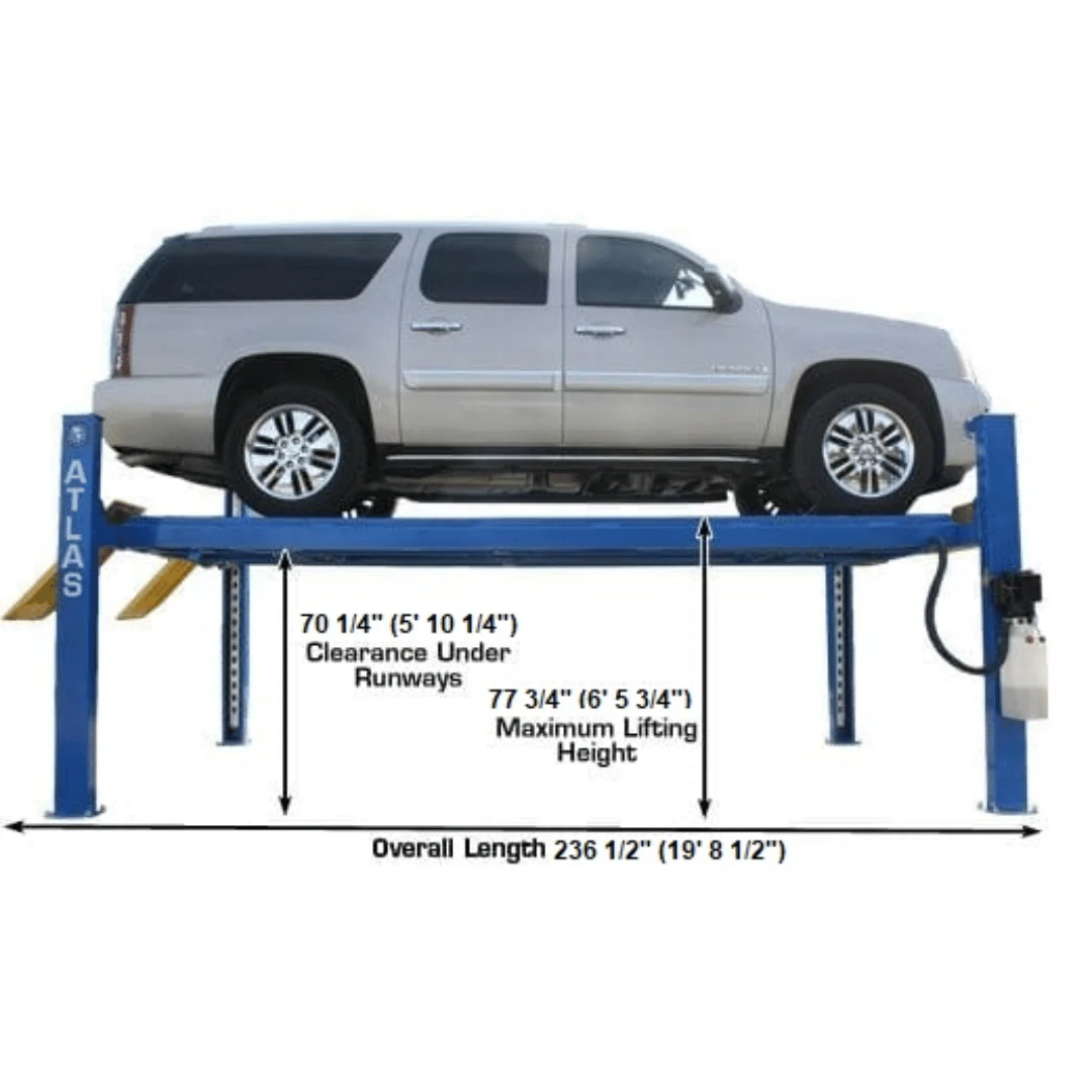 12,000 LB. CAPACITY COMMERCIAL GRADE 4-POST LIFT