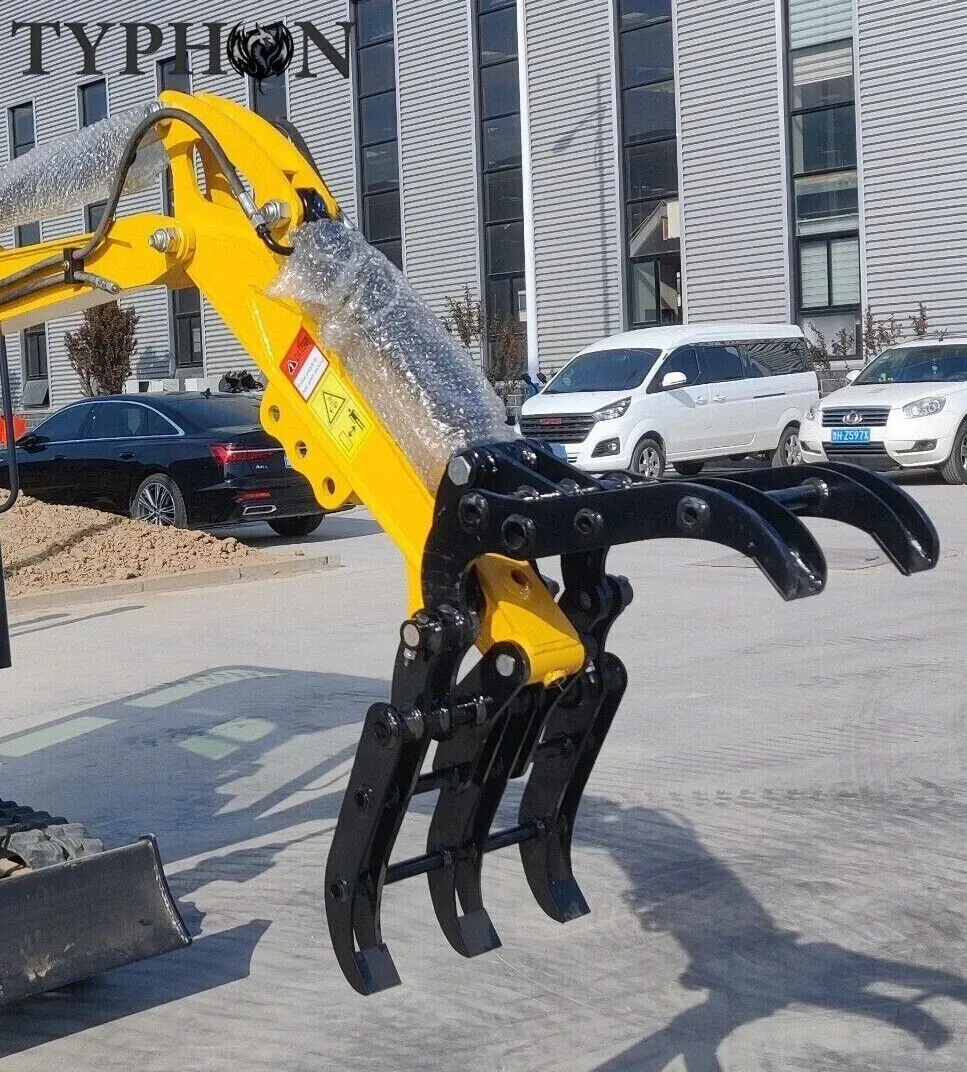 Mini Excavator Attachment Grapple For Small Diggers 1 T Generic Wide Opening