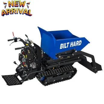 BILT HARD 1100lbs Capacity Tracked Wheelbarrow – 302cc Gas Powered Dumper w/ Electric Start
