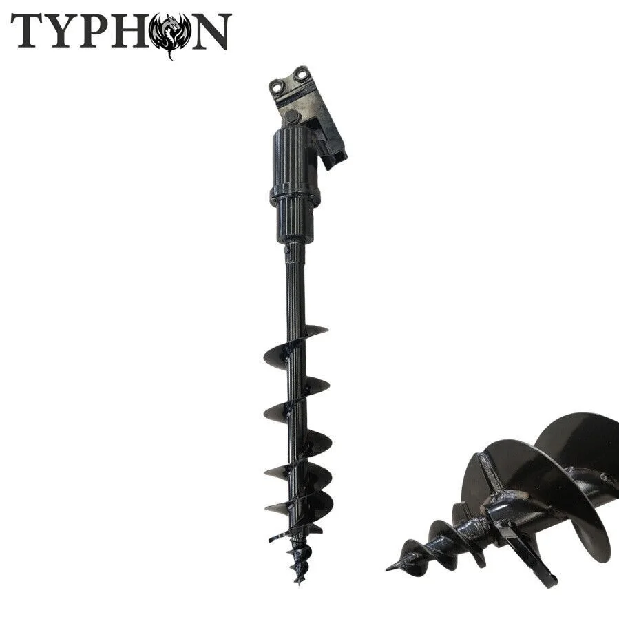 Mini Excavator Attachment Hydraulic Auger 7.8in Dia Earth Drilling Hole Attchmen