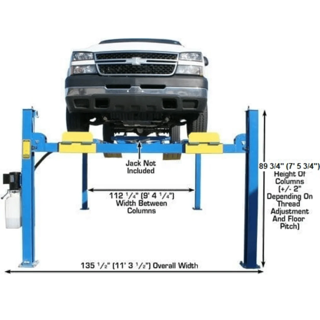12,000 LB. CAPACITY COMMERCIAL GRADE 4-POST LIFT
