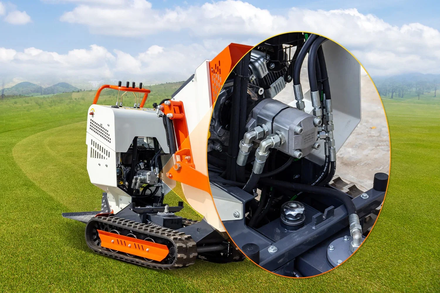 MS5050 1100 lb Tracked Mini Dumper