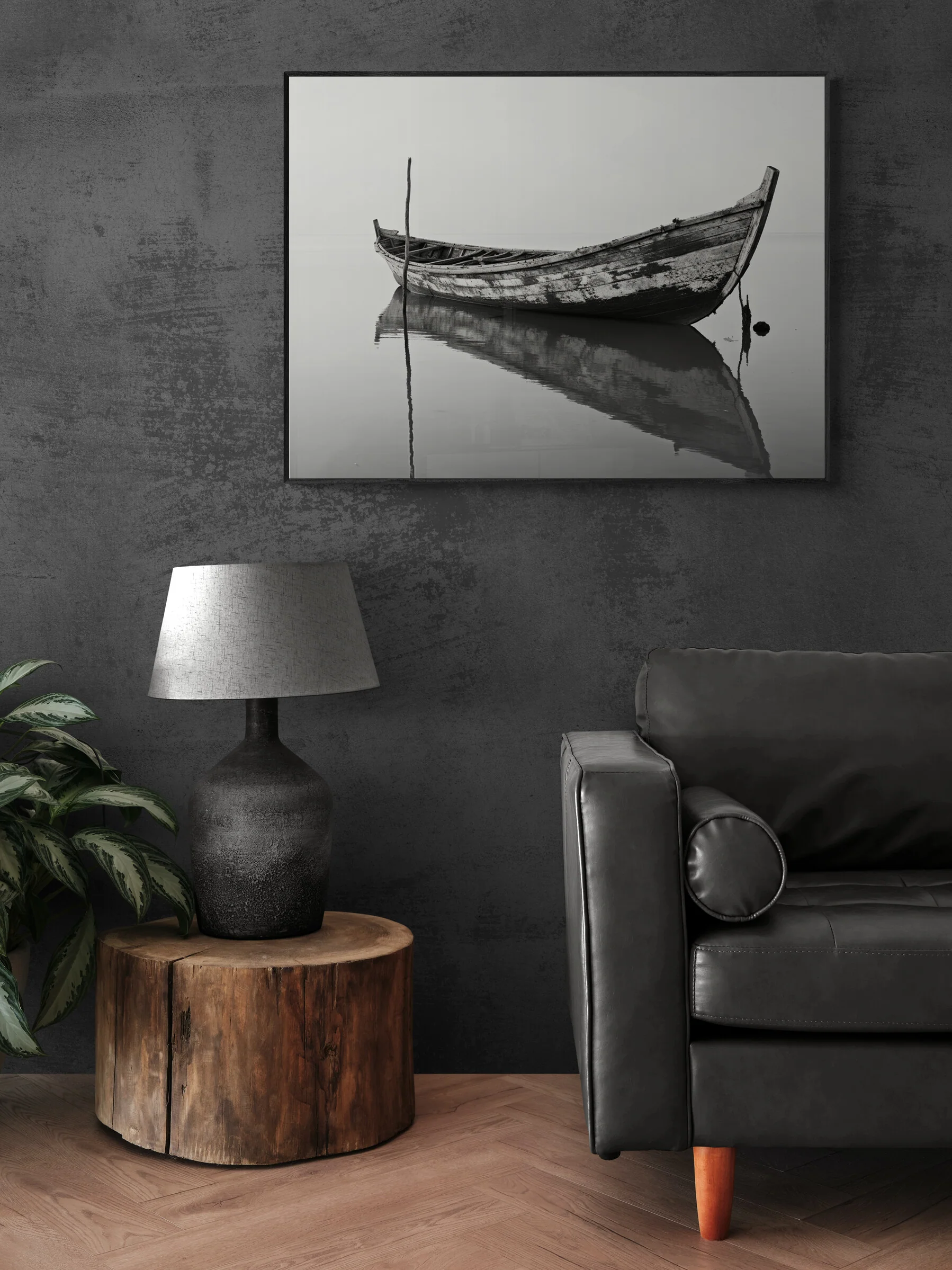 Tableau La Barque et son Reflet