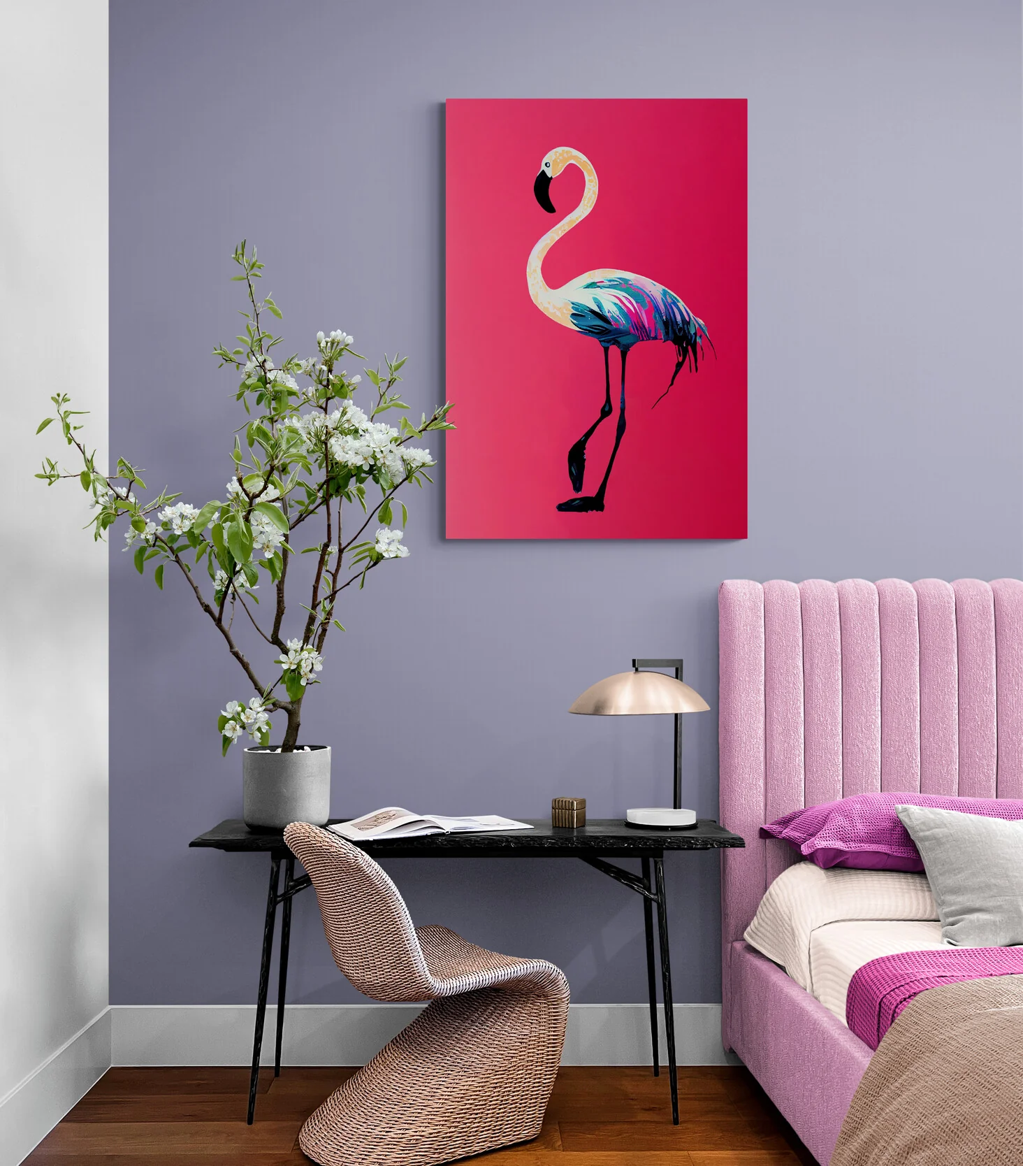 Décoratiom murale Flamant rose